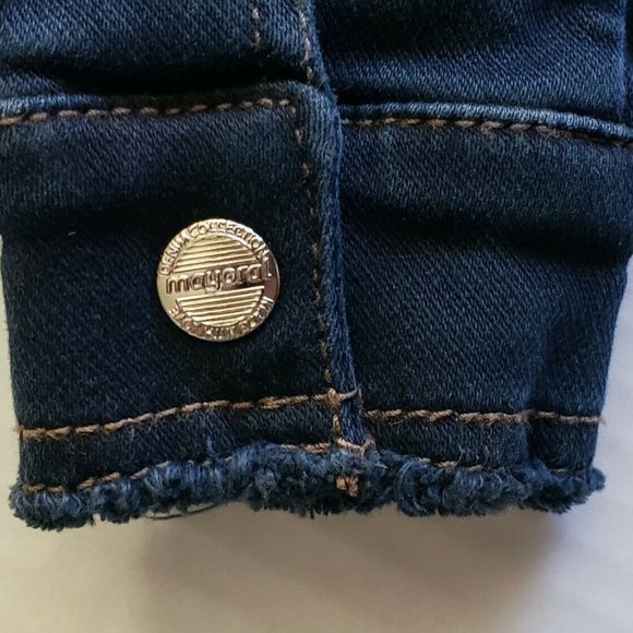 Mayoral Girls Baby 6m 68cm Jacket Jean Denim Gold - Picture 6 of 7